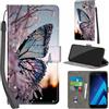 PHINIENLAND Cover per Samsung Galaxy A5 2017 PU Pelle Custodia Flip Farfalla