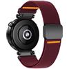 SOLOLUP 18mm Elastico Cinturino per Garmin Venu 4 41mm/3S 2S/Vivoactive 4S 3S/Vivomove 3S/Forerunner 255S 265S Uomini/Donne,Nylon Magnetico Sportivo Cinturini per Huawei Watch 5 42mm/GT 6/5/4 41mm/GT5 Pro