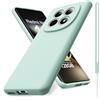 Vansdon Cover Compatibile con Xiaomi Redmi Note 15 4G/5G/Poco M8 5G, Gomma Gel di Silicone Liquida Antiurto Custodia - Menta