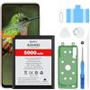 Beefix Batteria di ricambio per Samsung Galaxy A33 (SM-A336F), 5000 mAh ad alta capacità per Galaxy A53 (EB-BA536ABY) con strumenti di riparazione professionali