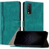 JayModCase Custodia per Vivo Y20 2020 V2029 / Y20i V2027 / Y20s 2020,Flip Custodia Portafoglio Caso Libro con Magnetica | porta carte di credito | Supporto Stand - Verde