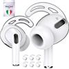Mat'Ket Ganci Auricolari Compatibili con AirPods Pro 1&2 - Supporto e Protezione per Sport - Cover in Silicone per AirPods Pro - Accessori per Apple AirPods e EarPods - Antiscivolo & Confortevoli (Bianco)