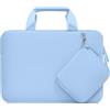 MOSISO 13.3 Pollici Custodia Borsa, 13-13.3 Pollici Porta PC Laptop Compatibile con MacBook Air/Pro 13 / Pro 14, HP Dell ASUS, Borsa Computer Neoprene Maniglia&Borse Piccola Staccabile, Aria Blu