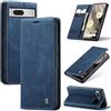 Azororo Cover per Google Pixel 7 5G, Premium PU Pelle Custodia, Magnetica Carta Fessura Portafoglio Case, Flip Cavalletto Custodia per Google Pixel 7 - Blu