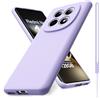 Vansdon Cover Compatibile con Xiaomi Redmi Note 15 4G/5G/Poco M8 5G, Gomma Gel di Silicone Liquida Antiurto Custodia - Viola chiaro