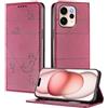 XINYEXIN Custodia per Oppo Reno 15 Pro 5G, Cover a Libro in Pelle PU con Blocco RFID, Slot per Carte, Supporto, Protezione Completa Antiurto - Rosso