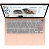 MiNGFi Copritastiera Silicone per MacBook Air 13 A2179 (2020), A2337 (M1, 2020-2022) US/ANSI - Trasparente