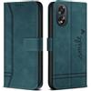 Bravoday Cover per Oppo A78 4G, Flip Custodia in Pelle PU con Slot per Schede, Portafoglio Custodia per Oppo A78 4G, Verde