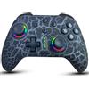 ZRZLMVP Switch Controller, Wireless Switch Pro Controller Compatibile con Switch/OLED/Lite, 1000 mAh Ricaricabile Telecomandi con 9 Colori LED, Wake Up, Turbo, Vibrazione