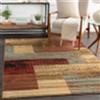 Livabliss SHAMA Moderno Rectangle Tappeto | Verde chiaro, Marrone scuro, Oliva | 160x230cm | Soggiorno e Camera da Letto | Tessuto a Macchina Polipropilene