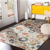 Livabliss HANSHU Tradizionale Vintage Rectangle Tappeto | Senape, Turchese, Grigio medio | 160x220cm | Soggiorno e Camera da Letto | Tessuto a Macchina Polipropilene