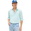 Tommy Hilfiger Uomo Camicia Flex Poplin Classic in Cotone, Turchese (Arctic Aqua/Stripe), XL