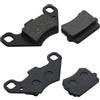 Duluok 4 Pezzi Pastiglie Freno Moto Universale per 50cc 70cc 90cc 110cc 125cc 140cc Biciclette Pit Bike Scooter ATV Quad Go Kart, Pastiglie Freni Scooter ATV Pastiglie Freni Go Kart Nero