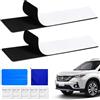 BaBahuanhuan 4 Pezzi Portatarga a Strappo Senza Cornice, Portatarga Auto adesivo con Chiusura a Strappo, Supporto per Targa Auto Autoadesivo, Sistema di Fissaggio Senza Viti per Targhe Standard