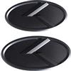 通用 2 x emblema nero per cofano anteriore K-Logo per Kia K5 Forte Rio Optima