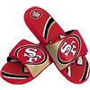 FOCO San Francisco 49ers NFL Mens Colorblock Big Logo Gel Slides - L