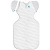 Love To Dream Swaddle UP, Baby Swaddle, tessuto ideale per temperature moderate (20 - 24 °C), design brevettato con ali rimovibili, tutina per tutina, XL (11 - 14 kg), bianco