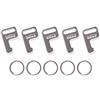 GoPro AWFKY-001 Wi-Fi Remote Attachment Key and Rings, Kit Fissaggio Remote per Chiavi, Nero