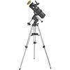 BRESSER 4630100 Telescopio Riflettore Newtoniano Spica 130/1000 EQ3 con Adattatore per Fotocamera Smartphone