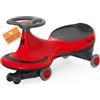 Hurtle Macchina per Bambini Cavalcabile a Movimento Oscillante, senza Pedali né Batterie, Ideale per Primi Passi per Bambini, Giochi per Bambini, Uso Interno ed Esterno, Rosso