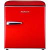 Corbero Corberó - Frigorifero Retro Statico | CFGMB45RR | 51 x 44 x 47 cm | Capacità 45 L | 39 dB | Luce interna | Gambe livellatrici | Basso consumo | Colore rosso