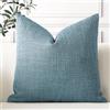 Artscope 1 Pezzi Federe per Cuscini in Finto Lino Minimalista Copricuscini Decorativo per Domestica Soggiorno Camera da Letto Divano 60x60cm, Blu