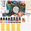 BGIUSQF Kit Candele Fai Da Te, Set per Realizzare Candele Include 8 Barattoli, 4 Confezioni di Cera D'api, Crogiolo, 30 Stoppini