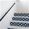 Alwayspon Adesivo per piastrelle, blu autoadesivo su piastrelle adesive per bagno, cucina, paraspruzzi, stacca e attacca, in vinile, per pavimenti e pareti, 10 pezzi x 20 cm