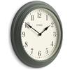 Jones Clocks® Supper Club Orologio a parete | Grande orologio rotondo classico | 40cm | Verde | Numeri facili da leggere | Design tradizionale ideale per cucina o soggiorno