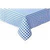 texpot Tovaglia rustica, motivo a quadri da 5 mm, runner da tavolo, tovaglioli, 100% cotone (130 x 170 cm, blu/bianco a quadretti)