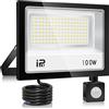 YZYFACAI Faretti Led da Esterno Con Sensore di Movimento 100W，Impermeabile IP67 7000K 10000LM LED Faretto Led da Esterno Bianca Fredda， Illuminazione da Parete per Esterni per Giardino, Patio, Garage