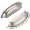 SYZOW 6 pezzi Maniglie per Mobili da Cucina ，Nichel Satinato maniglie per mobili Maniglie per Armadio ，semicircolari retrò massicce Distanza fori 96mm