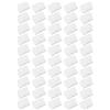 Hoite 50 pezzi di staffe angolari in plastica a 90 gradi, staffe angolari in plastica per mensole per mobili (bianche)