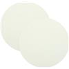 sourcing map Diffusore rotondo da 6,1 cm, in tessuto, antiriflesso, per lampada da tavolo, da scrivania, faretto da incasso, bianco caldo, 2 pezzi