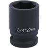 Uxney Bussola per Avvitatore a Impatto 3/4 29 mm 6 Poli, in Acciaio Cromo-Molibdeno (Cr-Mo), per Bidone - Uso Intensivo Professionale in Officina e Industria