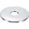 QUARKZMAN Flangia Braccio Doccia, 3.15 OD 0.16 Spessore Copertura in Acciaio Inossidabile Piastra di Rivestimento per Tubo da 0.83 Dia Bracci Doccia, Argento