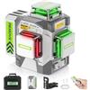 Huepar Pro cross line laser 3 * 360 gradi autolivellante rosso verde livella laser, alta precisione 3D livella laser ZK3CRG