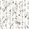 VEELIKE Carta da Parati Albero Bianca Carta Adesiva Floreale Tropicali Carta da Parati Foglie Bianco e Nero Giungla Fotomurale Pellicola Adesiva per Mobili Camera da Letto Soggiorno Bagno 44.5cm×300cm