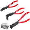 GBKDQQ Set di 3 pinze piegate in lamiera, 0 - 45 - 90 gradi, mini pinze per lamiera, larghezza 22 mm, pinza piegatrice e pinza piegatrice per coperture e idraulici, maniglie antiscivolo per piegare lamiere