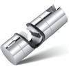 Supporto Universale Per Soffione Doccia Cromato Da 15 Mm A 30 Mm Supporto Regolabile Per Sistema Doccia Argento 88110030