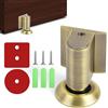 NUTKIT Fermaporta Magnetico, Lega di Zinco, Fermaporte Nessun Pugno, Fermaporte Magnetico Regolabile in Altezza, con Adesivo Autoadesivo e Viti, per Ufficio, Hotel, Balcone, Camerette - Bronzo Antico