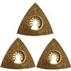 Rennie Tool Company Set di 3 lame in carburo da 78 mm, lame multiutensile, compatibili con Dremel Fein Multimaster Makita Etc Oscillante