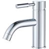 F-DEEN Rubinetto da Bagno, Miscelatore Monocomando Lavabo, Rubinetto per Lavabo in Ottone, Cromo