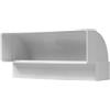 Repa Market 90° canale piatto 204 x 60 mm - connettore verticale rettangolare per tubo di plastica ABS connettore per riscaldamento, raffreddamento, canale piatto, condotto di ventilazione, connettore