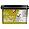 V33 Smalto Rinnovare Perfection Pavimenti Bianco Piuma Satinato 2L