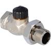 Heimeier TA Heimeier, Parte inferiore valvola per miscelatore termostatico, forma Standard, bronzo nichelato, 1, 2202-04.000
