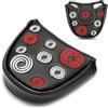 tlidfgeo Copri mazza per putter e putter, con ricamo a cerchio, chiusura magnetica di alta qualità, semicircolare, per mazza da golf, si applica alle coperture per putter Odyssey