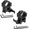 APLUSGEAR 2pcs/set Aluminum 25.4mm Quick Release Scope Ring Mounts For 20mm Picatinny Rails