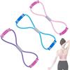 CHENRI 3 pezzi Saludea Resistance Band Saludea Fasce di Resistenza Figure 8 Banda di Resistenza con Maniglie, 8 Fasce di Resistenza per Braccia, Schiena, Gambe, Yoga Fasce Fitness per Uomo e Donna