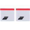 Babolat Unisex Adult Wristband Spugna Logo Taglia Unica Colore Bianco/Grigio Rapido Assorbimento del Sudore Larghezza 7,5cm Cinturino da Polso Nero per Ginnastica Tennis Badminton e Padel